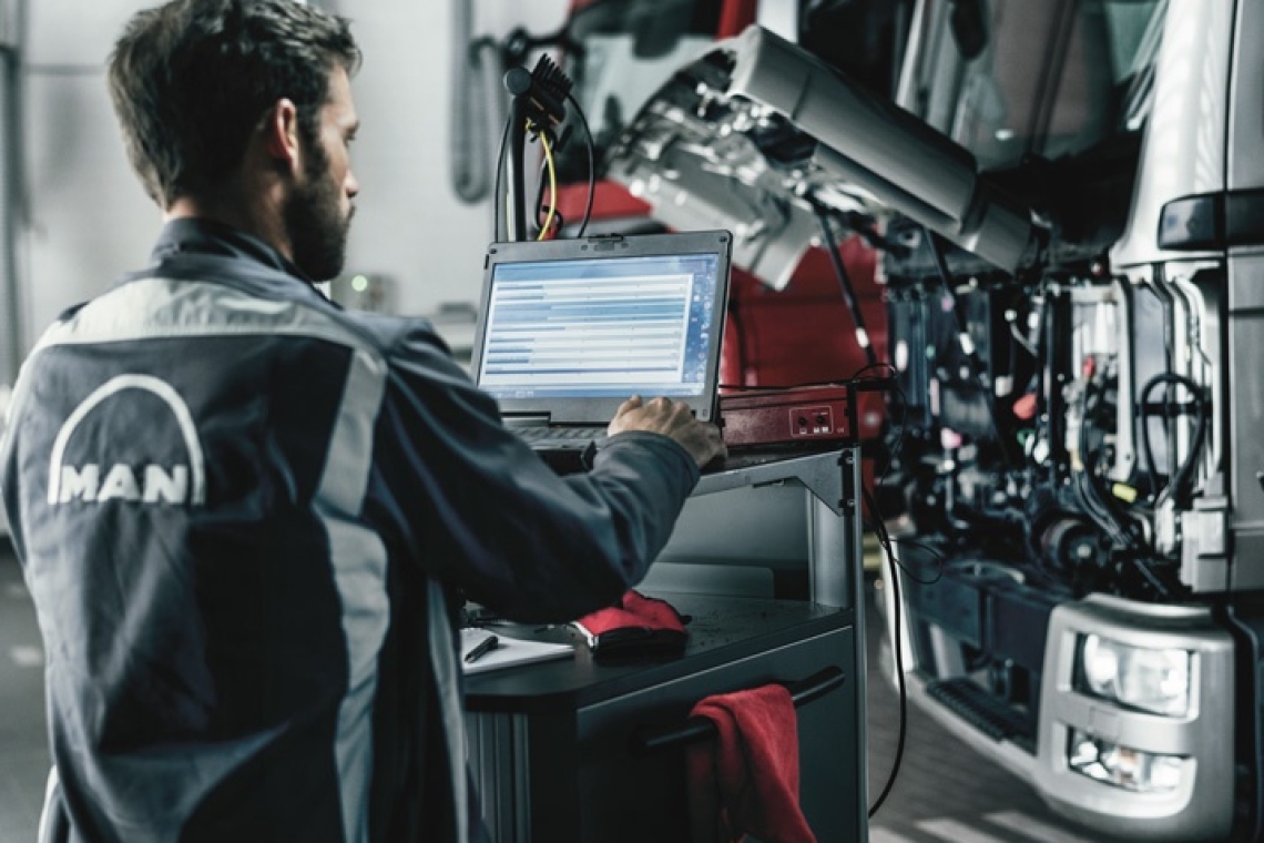 Διαθέτουμε γνήσιο διαγνωστικό μηχάνημα της ΜΑΝ 